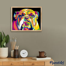 Laden Sie das Bild in den Galerie-Viewer, Malen nach Zahlen für Erwachsene | Bulldog Pop Art | Figured'Art