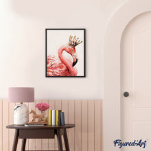 Laden Sie das Bild in den Galerie-Viewer, Malen nach Zahlen für Erwachsene | Königlicher Flamingo | Figured'Art