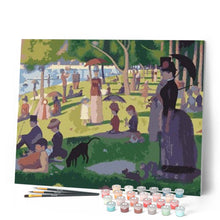 Laden Sie das Bild in den Galerie-Viewer, Malen nach Zahlen für Erwachsene | Ein Sonntagnachmittag auf der Insel La Grande Jatte – Seurat | Figured'Art