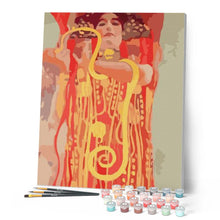 Laden Sie das Bild in den Galerie-Viewer, Malen nach Zahlen für Erwachsene | Hygieia – Gustav Klimt | Figured'Art