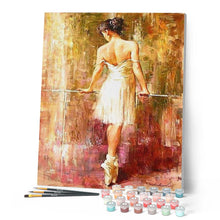 Laden Sie das Bild in den Galerie-Viewer, Malen nach Zahlen für Erwachsene | Ballerina am aufwärmen | Figured'Art