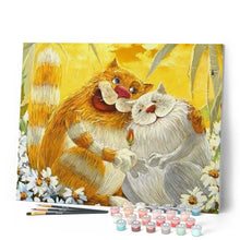 Laden Sie das Bild in den Galerie-Viewer, Malen nach Zahlen für Erwachsene | Zwei Liebende Katzen | Figured'Art