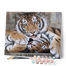 Laden Sie das Bild in den Galerie-Viewer, Malen nach Zahlen für Erwachsene | Zwei Tigerköpfe | Figured'Art