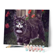 Laden Sie das Bild in den Galerie-Viewer, Malen nach Zahlen für Erwachsene | Schwarze Katze | Figured'Art