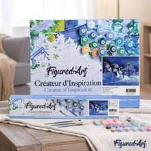Laden Sie das Bild in den Galerie-Viewer, Malen nach Zahlen für Erwachsene | Drei Schneemänner | Figured'Art