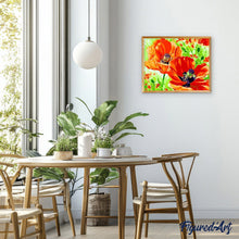 Laden Sie das Bild in den Galerie-Viewer, Malen nach Zahlen für Erwachsene | Blühtende Mohnblumen | Figured'Art
