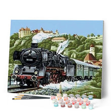 Laden Sie das Bild in den Galerie-Viewer, Malen nach Zahlen für Erwachsene | Dampflokomotive | Figured'Art