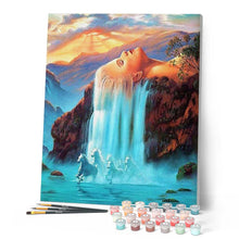 Laden Sie das Bild in den Galerie-Viewer, Malen nach Zahlen für Erwachsene | Wasserfall Kopfhaar | Figured'Art