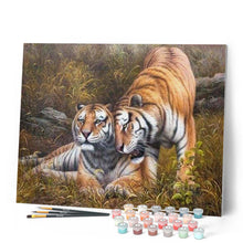 Laden Sie das Bild in den Galerie-Viewer, Malen nach Zahlen für Erwachsene | Zärtliche Tiger | Figured'Art