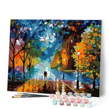 Laden Sie das Bild in den Galerie-Viewer, Malen nach Zahlen für Erwachsene | Leonid Afremov Frischer Abend | Figured'Art