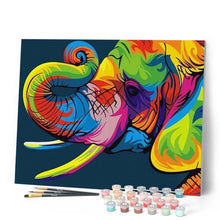 Laden Sie das Bild in den Galerie-Viewer, Malen nach Zahlen für Erwachsene | Elefant Pop Art | Figured'Art