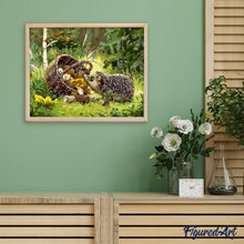 Laden Sie das Bild in den Galerie-Viewer, Malen nach Zahlen für Erwachsene | Kleiner hungriger Igel | Figured'Art