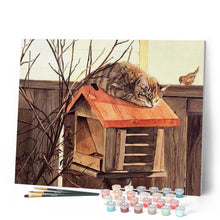 Laden Sie das Bild in den Galerie-Viewer, Malen nach Zahlen Erwachsene Liegende Katze Figured'Art