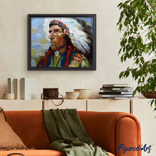 Laden Sie das Bild in den Galerie-Viewer, Malen nach Zahlen für Erwachsene | Amerikanischer Ureinwohner | Figured'Art