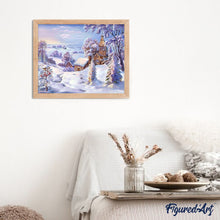 Laden Sie das Bild in den Galerie-Viewer, Malen nach Zahlen für Erwachsene | Dorf im Winter | Figured'Art