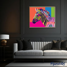 Laden Sie das Bild in den Galerie-Viewer, Zebra Pop Art