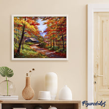 Laden Sie das Bild in den Galerie-Viewer, Malen nach Zahlen für Erwachsene | Pfad im Herbst | Figured'Art