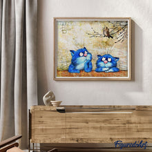 Laden Sie das Bild in den Galerie-Viewer, Kleine blaue Katzen