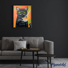 Laden Sie das Bild in den Galerie-Viewer, Die Katze und ihr Kaffee