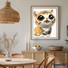 Laden Sie das Bild in den Galerie-Viewer, Malen nach Zahlen für Erwachsene | Katze mit großen Augen | Figured'Art