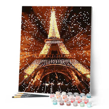 Laden Sie das Bild in den Galerie-Viewer, Malen nach Zahlen für Erwachsene | Glitzernder Eiffelturm | Figured'Art
