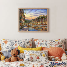 Laden Sie das Bild in den Galerie-Viewer, Malen nach Zahlen für Erwachsene | Sonnenuntergang in La Marina | Figured'Art