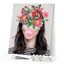 Laden Sie das Bild in den Galerie-Viewer, Blumen und Schmetterlinge Kaugummi