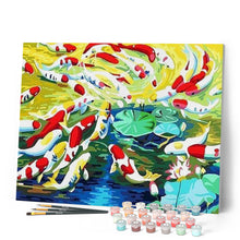 Laden Sie das Bild in den Galerie-Viewer, Malen nach Zahlen für Erwachsene | Koi und Seerosen | Figured'Art
