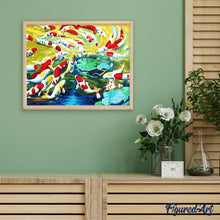 Laden Sie das Bild in den Galerie-Viewer, Malen nach Zahlen für Erwachsene | Koi und Seerosen | Figured'Art