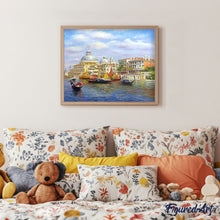 Laden Sie das Bild in den Galerie-Viewer, Malen nach Zahlen für Erwachsene | Gondoliere in Venedig | Figured'Art