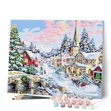 Laden Sie das Bild in den Galerie-Viewer, Malen nach Zahlen für Erwachsene | Weihnachtsschnee | Figured'Art