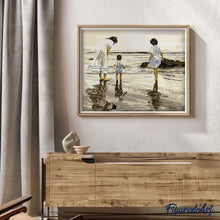Laden Sie das Bild in den Galerie-Viewer, Malen nach Zahlen Erwachsene Mutter und Kind am Strand Figured'Art