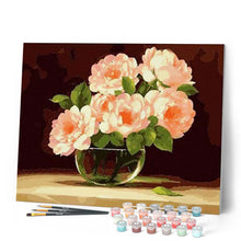 Laden Sie das Bild in den Galerie-Viewer, Malen nach Zahlen für Erwachsene | Fünf Blumen in einer Vase | Figured'Art