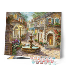 Laden Sie das Bild in den Galerie-Viewer, Malen nach Zahlen für Erwachsene | Dorfbrunnen | Figured'Art
