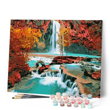 Laden Sie das Bild in den Galerie-Viewer, Malen nach Zahlen Erwachsene Wasserfall Figured'Art