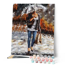 Laden Sie das Bild in den Galerie-Viewer, Malen nach Zahlen für Erwachsene | Frau im Regen | Figured'Art