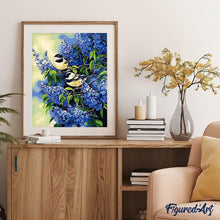 Laden Sie das Bild in den Galerie-Viewer, Malen nach Zahlen für Erwachsene | Zwei Vögel auf einem Zweig | Figured'Art