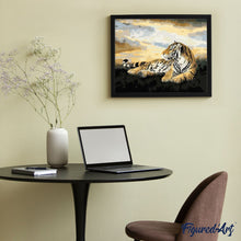 Laden Sie das Bild in den Galerie-Viewer, Malen nach Zahlen für Erwachsene | Liegender Tiger | Figured'Art