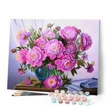 Laden Sie das Bild in den Galerie-Viewer, Malen nach Zahlen für Erwachsene | Blumen und blaue Vase | Figured'Art
