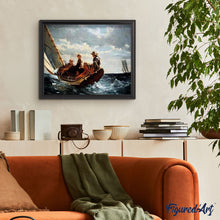 Laden Sie das Bild in den Galerie-Viewer, Malen nach Zahlen für Erwachsene | Kinder auf einem Segelboot | Figured'Art