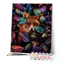 Laden Sie das Bild in den Galerie-Viewer, Malen nach Zahlen für Erwachsene | Fuchs und Blätter | Figured'Art