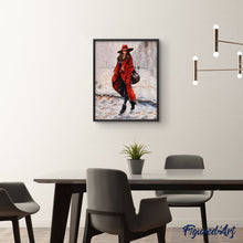 Laden Sie das Bild in den Galerie-Viewer, Malen nach Zahlen für Erwachsene | Frau mit Händen in den Taschen | Figured'Art