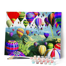 Laden Sie das Bild in den Galerie-Viewer, Malen nach Zahlen für Erwachsene | Heißluftballons | Figured'Art