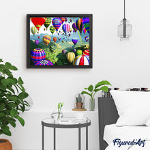 Laden Sie das Bild in den Galerie-Viewer, Malen nach Zahlen für Erwachsene | Heißluftballons | Figured'Art
