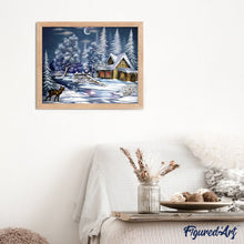 Laden Sie das Bild in den Galerie-Viewer, Malen nach Zahlen für Erwachsene | Haus im Schnee | Figured'Art