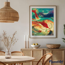 Laden Sie das Bild in den Galerie-Viewer, Malen nach Zahlen für Erwachsene | Grosser Fisch abstrakt | Figured'Art