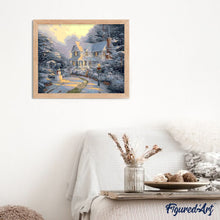 Laden Sie das Bild in den Galerie-Viewer, Malen nach Zahlen für Erwachsene | Haus und Schneemann | Figured'Art
