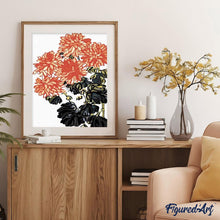 Laden Sie das Bild in den Galerie-Viewer, Malen nach Zahlen für Erwachsene | Blume mit Kontrast | Figured'Art