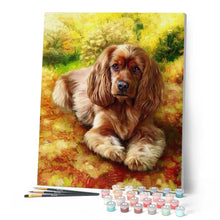 Laden Sie das Bild in den Galerie-Viewer, Malen nach Zahlen für Erwachsene | Golden Retriever Welpe | Figured'Art