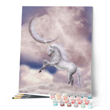 Laden Sie das Bild in den Galerie-Viewer, Malen nach Zahlen Erwachsene Einhorn und Mond Figured'Art